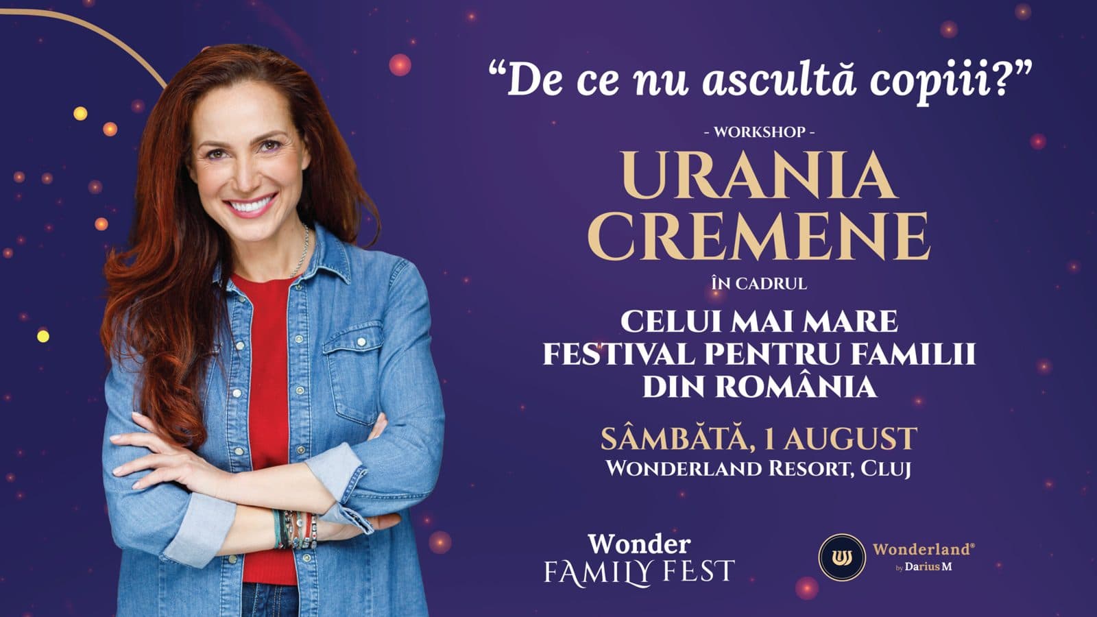 Urania Cremene, parenting expert, hosting the festival workshop
